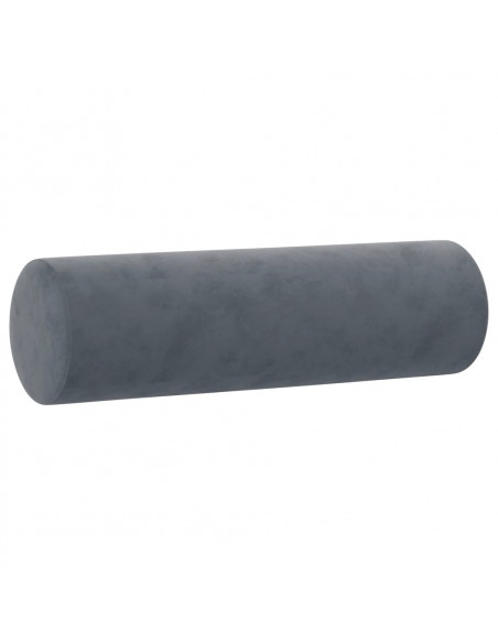 Divano a 2 Posti con Cuscini Grigio Scuro 120 cm in Velluto