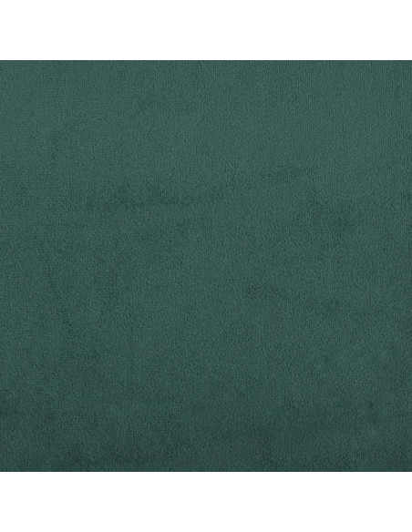 Divano a 2 Posti con Cuscini Verde Scuro 120 cm in Velluto