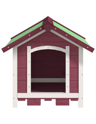 Cuccia per Cani Moka 65x65x61,5 cm in Legno Massello di Pino