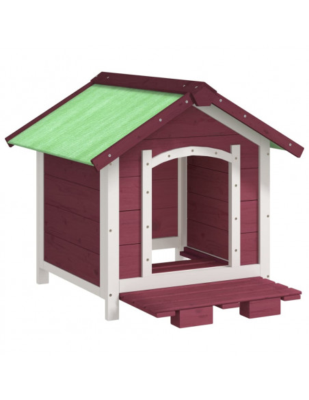 Cuccia per Cani Moka 65x65x61,5 cm in Legno Massello di Pino