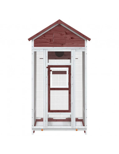 Casetta per Uccelli Moka 91,5x53x170 cm Legno Massello Pino