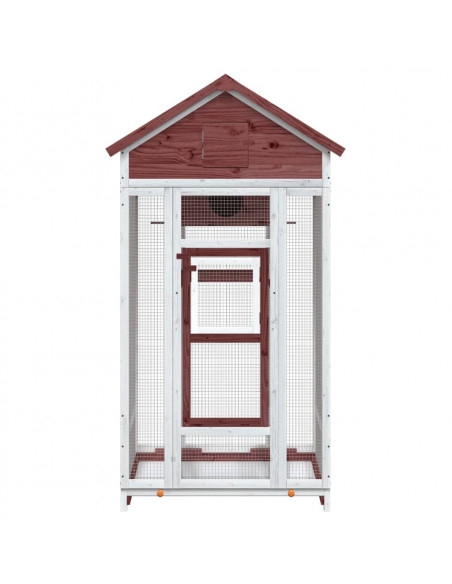 Casetta per Uccelli Moka 91,5x53x170 cm Legno Massello Pino