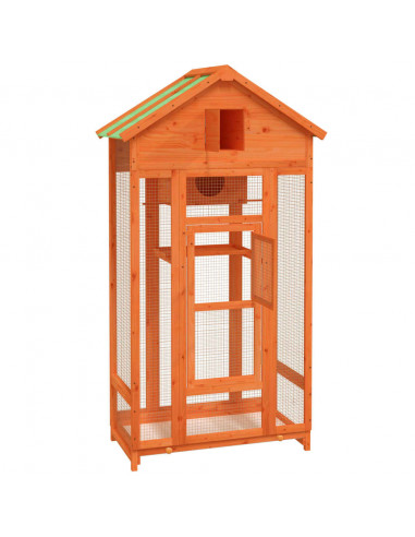 Casetta per Uccelli Marrone 91,5x53x170 cm Legno Massello Pino