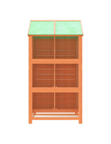 Casetta per Uccelli Marrone 97x81x152 cm Legno Massello di Pino