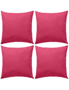 Cuscini da Esterno 4 pz 45x45 cm Rosa 2