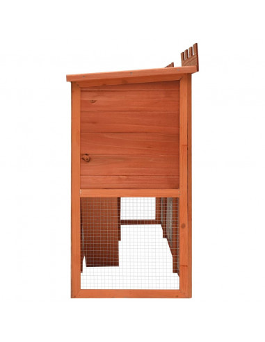 Conigliera all'Aperto Grande Gabbia Animali Piccoli 2 Casette