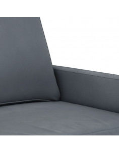 Divano a 2 Posti grigio scuro 120 cm in Velluto 2