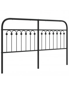 Testiera in Metallo Nero 150 cm 2