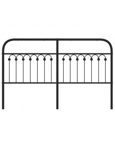 Testiera in Metallo Nero 150 cm
