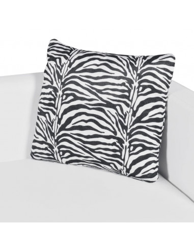 Divano a 2 Posti in Similpelle Bianco