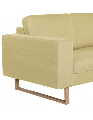 Divano a 2 Posti in Tessuto Verde