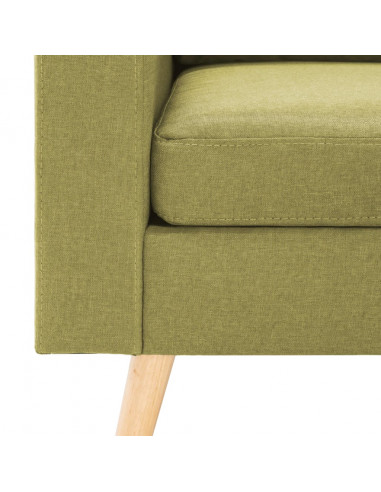 Divano a 2 Posti Verde in Tessuto
