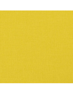 Divano a 3 Posti con Cuscini Giallo Chiaro 210 cm in Tessuto 2