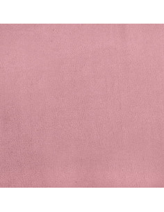 Divano a 3 Posti con Poggiapiedi rosa 180 cm in Velluto 2