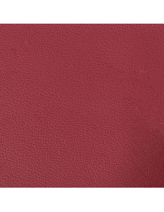 Divano a 3 Posti con Poggiapiedi Rosso Vino 180cm in Similpelle 2