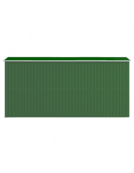 Capanno da Giardino Verde 192x440x223 cm Acciaio Zincato