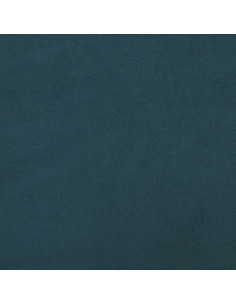 Divano Letto a 2 Posti con 2 Cuscini Blu in Velluto 2