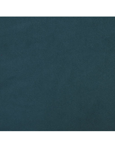 Divano Letto a 2 Posti con 2 Cuscini Blu in Velluto