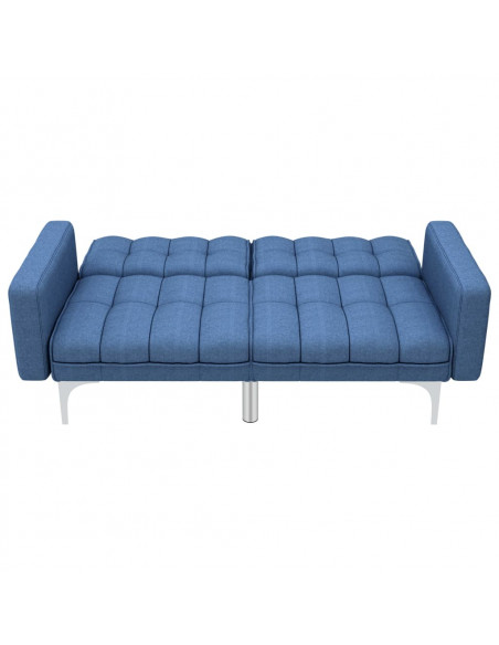 Divano Letto Blu in Tessuto