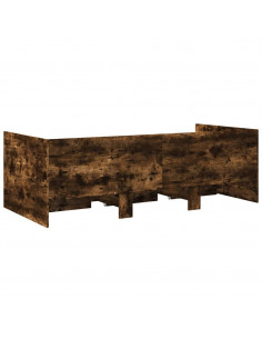 Divano Letto con Cassetti Rovere Fumo 90x200 cm Multistrato 2