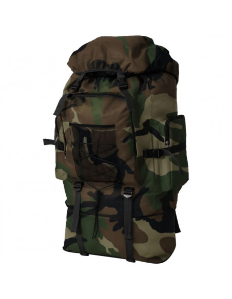 Zaino stile militare XXL 100 L mimetico
