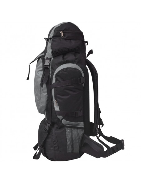Zaino da Escursioni XXL 75 L Nero e Grigio