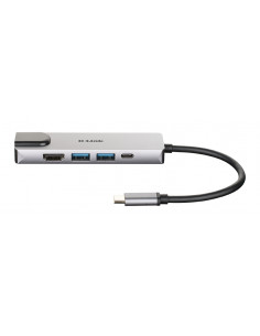 D-Link DUB-M520 replicatore di porte e docking station per laptop Cablato Thunderbolt 3 Alluminio 2