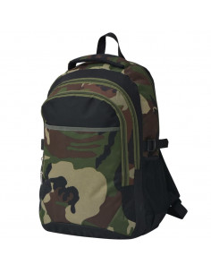 Zaino da Scuola 40L Nero e Mimetico 2