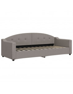 Divano Letto con Letto Estraibile Tortora 80x200 cm Tessuto