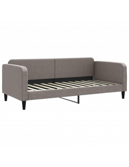 Divano Letto con Letto Estraibile Tortora 90x200 cm in Tessuto