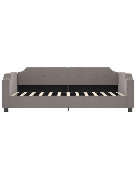 Divano Letto con Letto Estraibile Tortora 90x200 cm in Tessuto