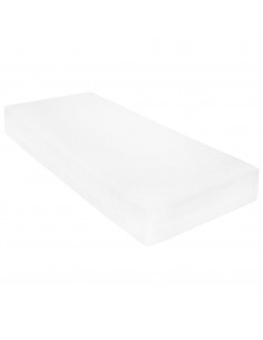 Divano Letto con Materasso 90x200 cm Grigio in Legno di Pino