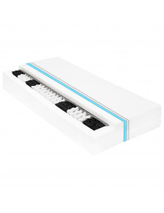 Divano Letto con Materasso 90x200 cm Miele in Legno di Pino 2