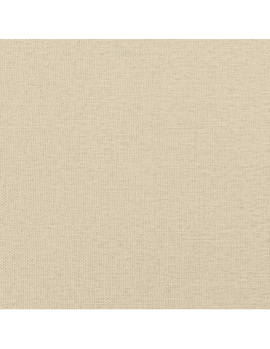 Divano Letto con Materasso Crema 80x200 cm in Tessuto