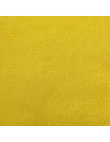 Divano Letto con Materasso Giallo 100x200 cm in Velluto