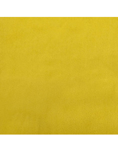 Divano Letto con Materasso Giallo 90x200 cm in Velluto 2