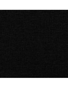 Divano Letto con Materasso Nero 100x200 cm in Tessuto