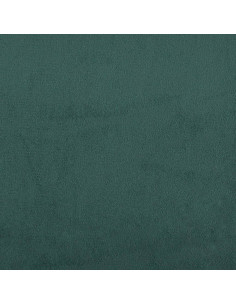 Divano Letto con Materasso Verde Scuro 100x200 cm in Velluto 2