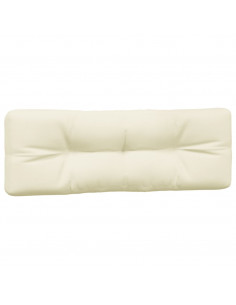 Cuscini per Pallet 2 pz Crema in Tessuto