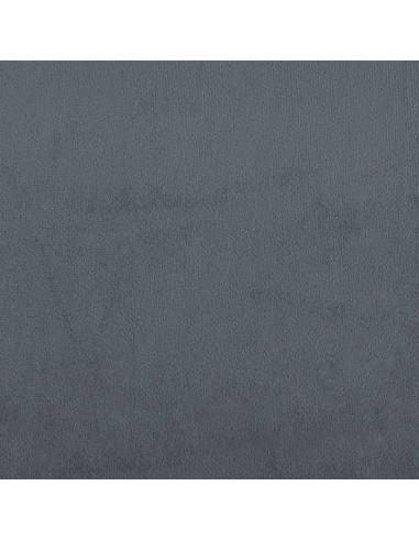 Divano Letto Estraibile Cassetti Grigio Scuro 80x200cm Velluto
