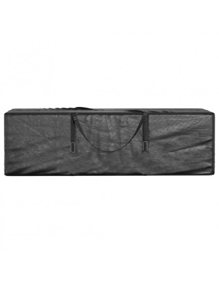 Borse Porta Cuscini Giardino 2pz Nere 135x40x55 cm Polietilene