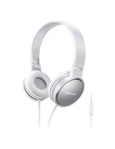 Cuffie microfono filo Panasonic RP HF300ME W Pieghevoli White White