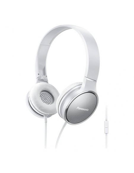 Cuffie microfono filo Panasonic RP HF300ME W Pieghevoli White White