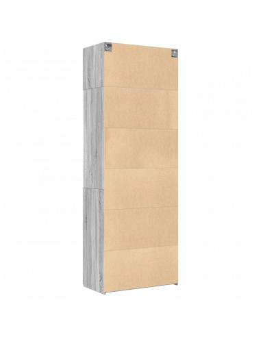 Armadietto Grigio Sonoma 80x42,5x225 cm in Truciolato