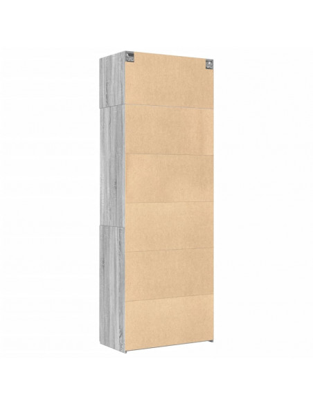 Armadietto Grigio Sonoma 80x42,5x225 cm in Truciolato