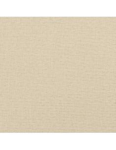 Divano Letto Estraibile con Materassi Crema 80x200 cm Tessuto