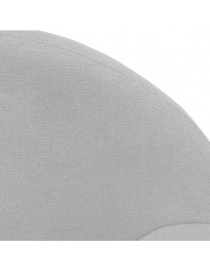 Divano per Bambini Grigio Chiaro in Morbido Peluche 2