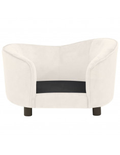 Divano per Cani Crema 69x49x40 cm in Peluche