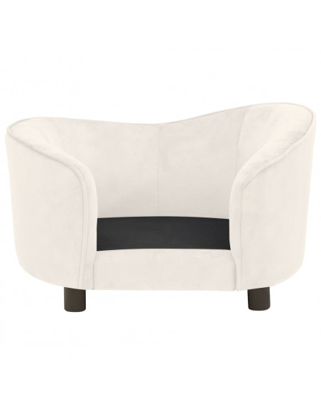 Divano per Cani Crema 69x49x40 cm in Peluche