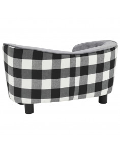 Divano per Cani Grigio 68x38x38 cm in Peluche